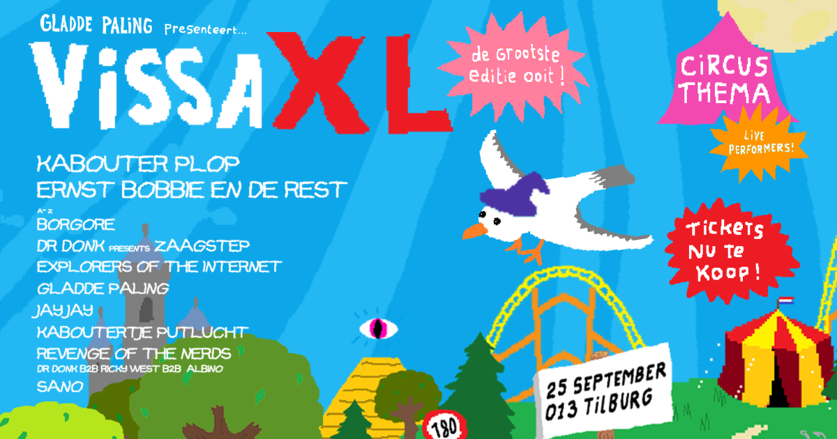 VISSA XL De grootste editie ooit - 25 september | 013 Poppodium Tilburg